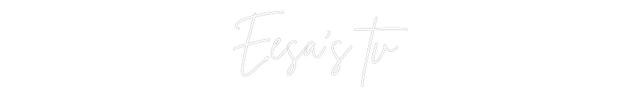 Custom Neon: Eesa’s tv