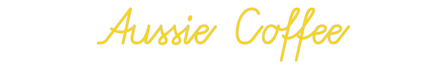 Custom Neon: Aussie Coffee