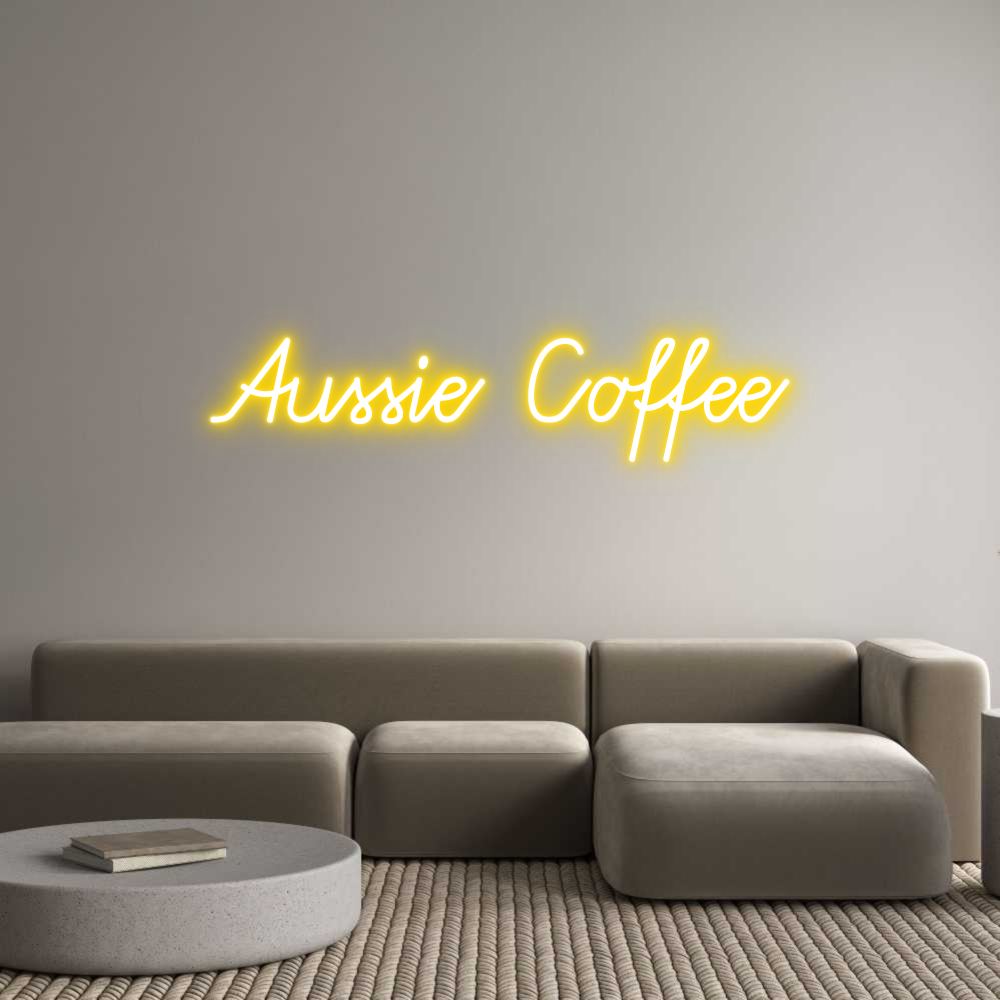 Custom Neon: Aussie Coffee