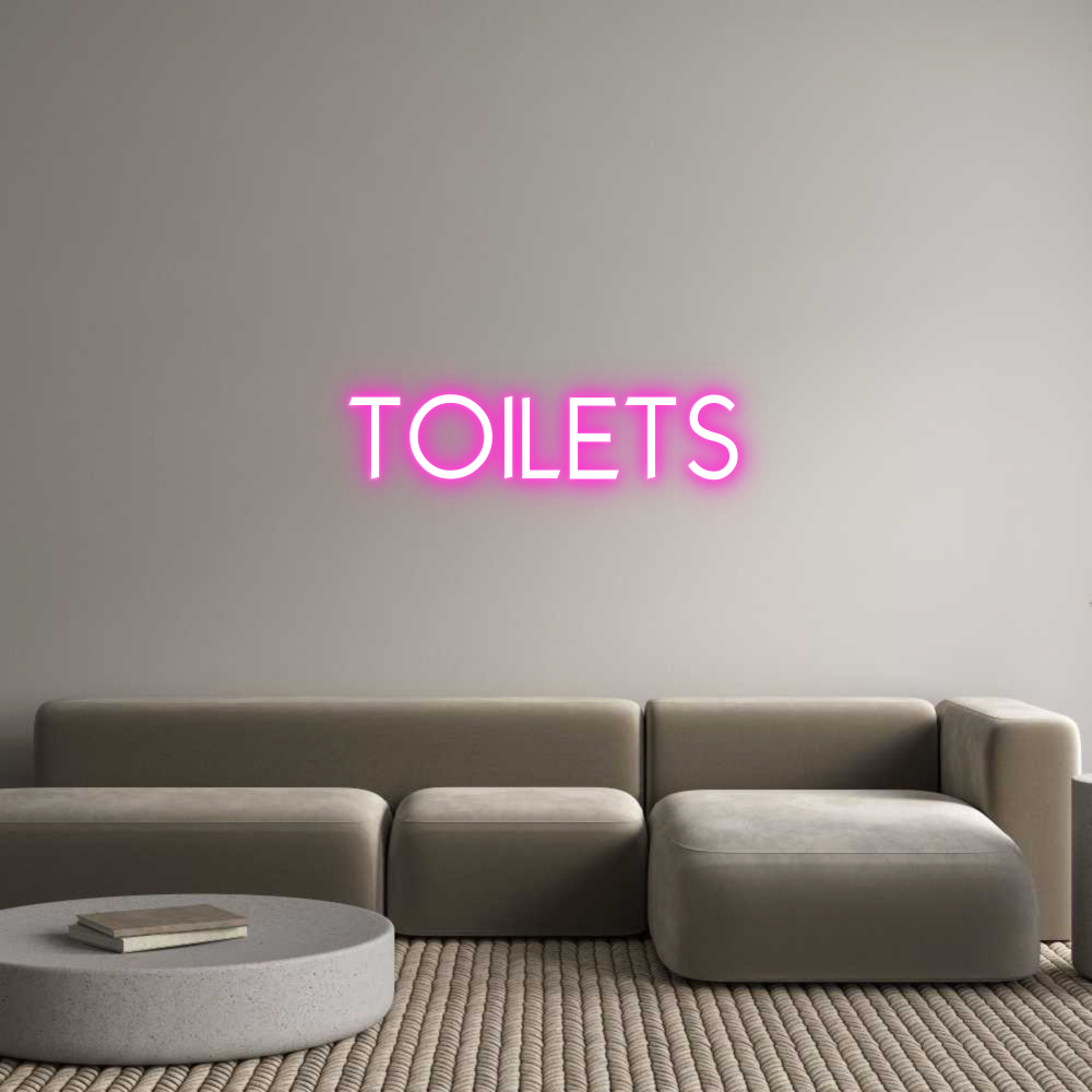 Custom Neon: TOILETS