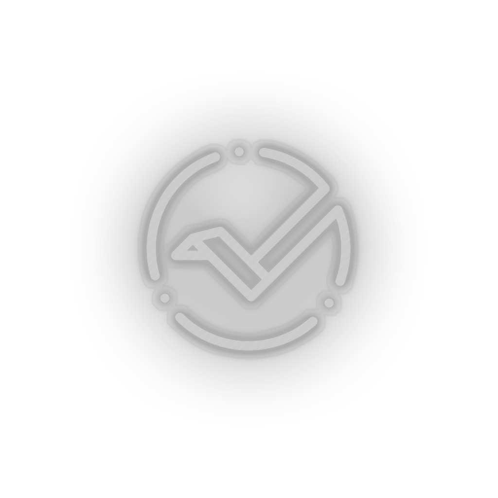 white 288_vertcoin_coin_crypto_crypto_currency led neon factory