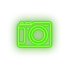 green camera led camera holiday photo shot tourism travel vacation neon factory