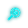 ice_blue candy_lollipop led amusement candy carnival circus lollipop parade sweet neon factory