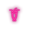 pink cocktails led cherry cocktails drink love relationship romance valentine day neon factory