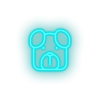 ice_blue dog led animal carnivore cartoon dog house pet pet zoo neon factory