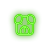 green dog led animal carnivore cartoon dog house pet pet zoo neon factory
