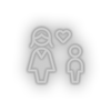 white family person mother human children parent heart child kid baby led neon factory