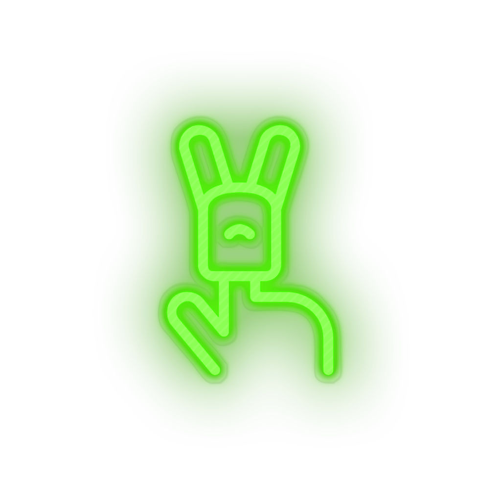 green family toys finger children play hand child kid baby toy led neon factory