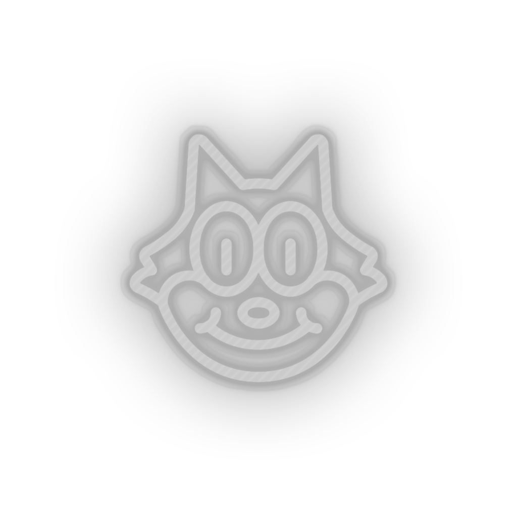 white famous character cat led neon factory