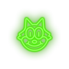 green famous character cat led neon factory