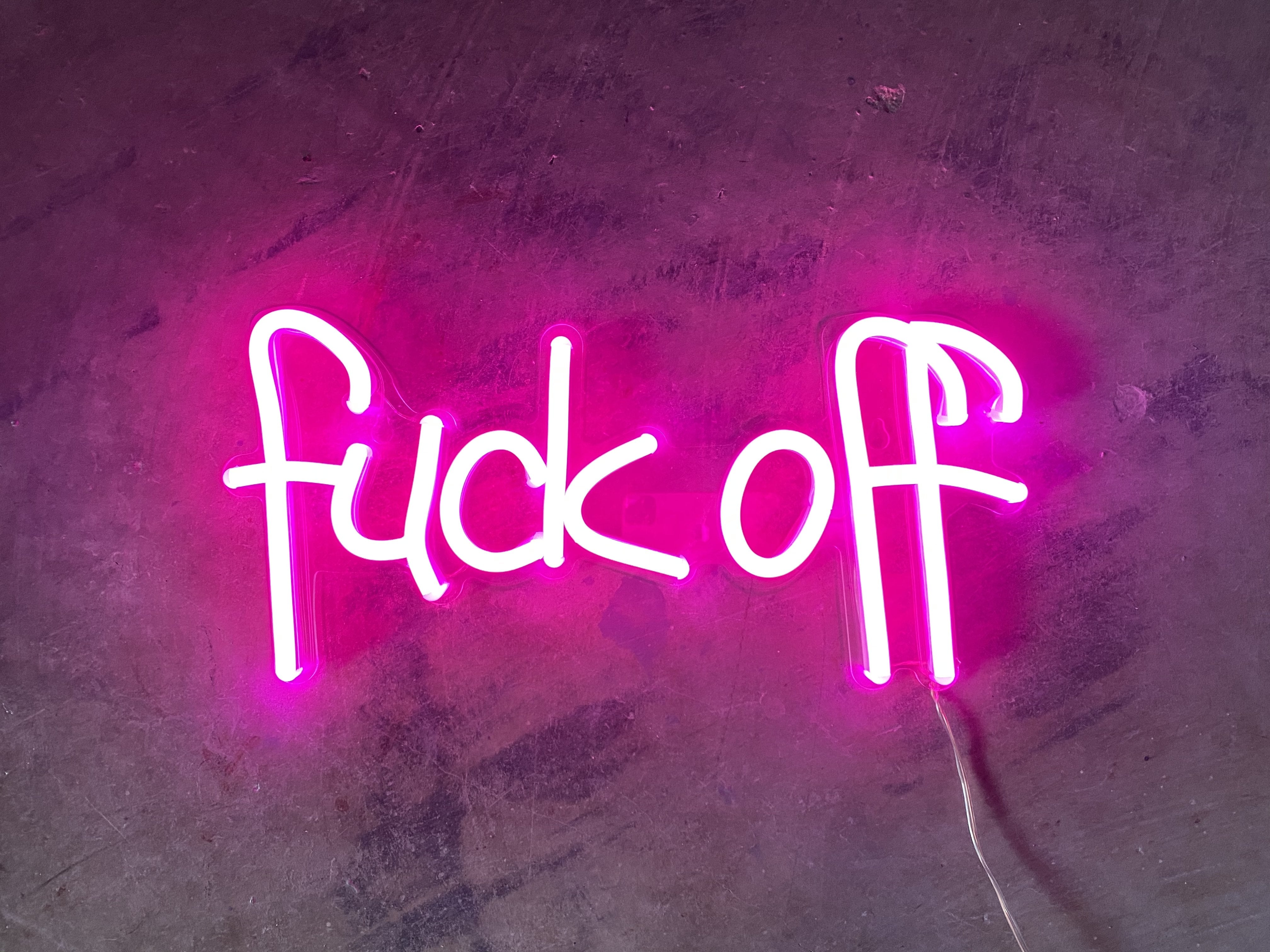 Fuck Neon Sign