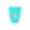 ice_blue horse led animal cartoon farm fauna herbivore horse zoo neon factory