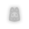 white husky_dog led animal carnivore cartoon fauna husky dog pet zoo neon factory