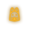 warm_white husky_dog led animal carnivore cartoon fauna husky dog pet zoo neon factory