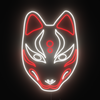 Kitsune Mask neon sign