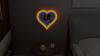 Photo frame lgbt flag heart