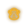 warm_white monkey led animal ape cartoon fauna herbivore monkey zoo neon factory