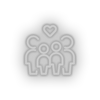 white parent family person human children heart like child parents kid baby led neon factory