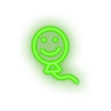 green smiley balloon toys children smile family play face child kid baby toy led neon factory