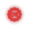 red sun led beach holiday shine summer sun sunny vacation neon factory