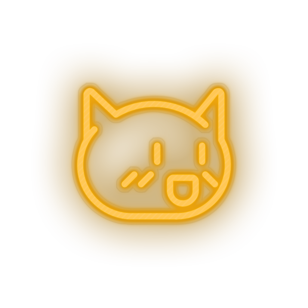 warm_white video game cat led neon factory