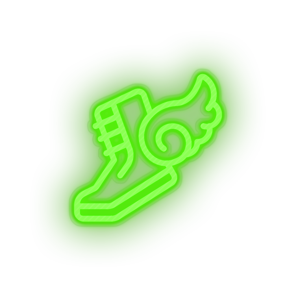 green video game shwings led neon factory