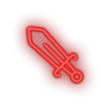 red video game sword led neon factory